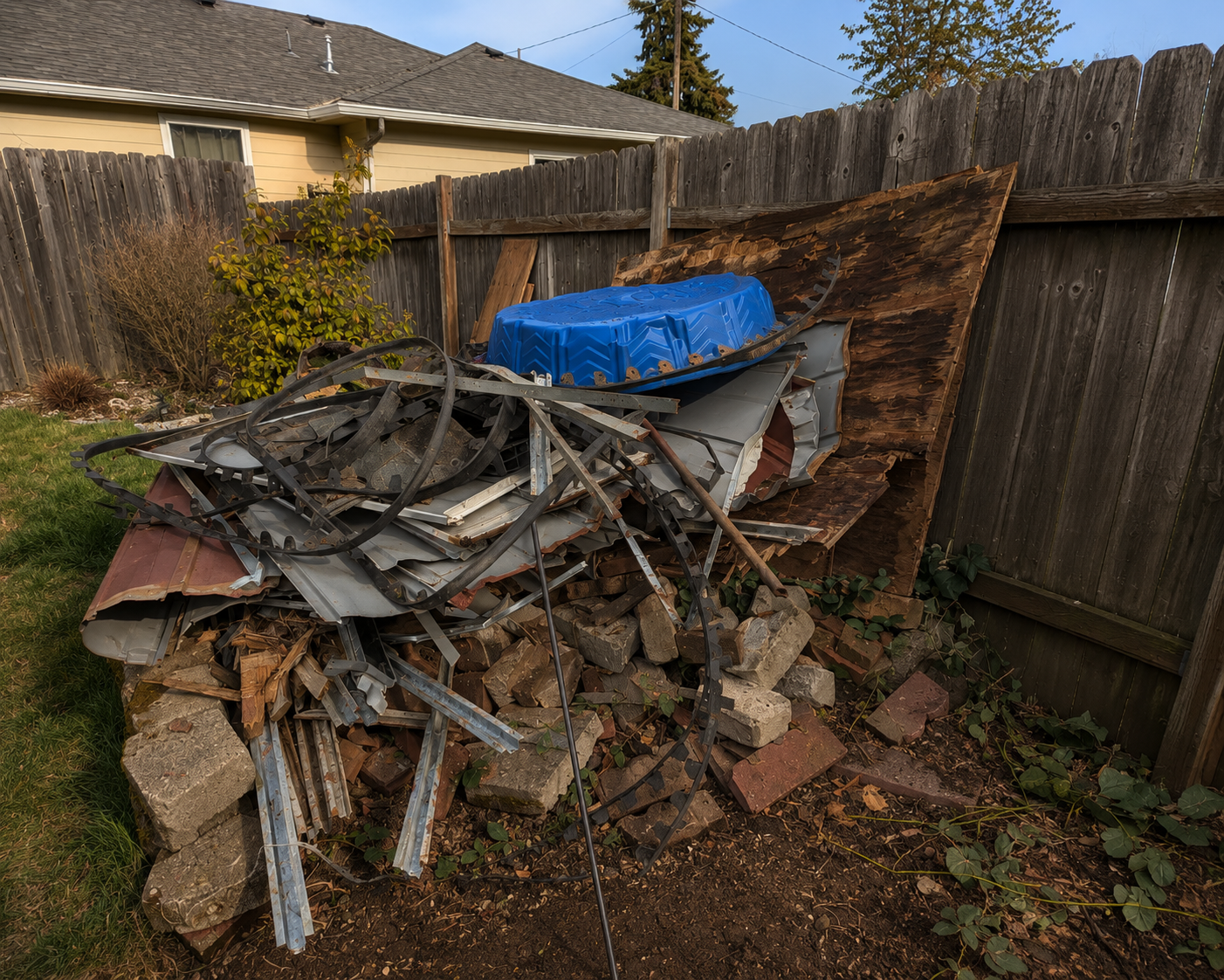 Construction debris removal